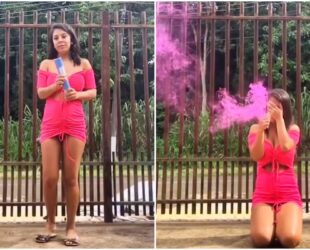 Mãe solo se emociona ao fazer chá revelação sozinha