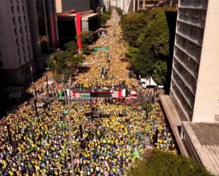 Mesmo sem Bolsonaro, ato na Paulista reúne 57,6 mil pessoas