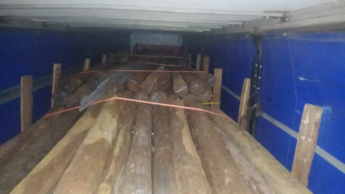 PRF apreende 40 toneladas de madeira irregular na BR-153, em Goiás