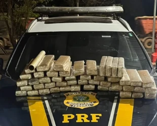 PRF apreende 52 kg de maconha durante fiscalização em Rio Verde