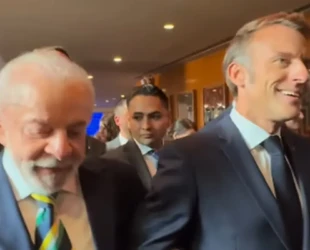 Lula publica encontro com Macron: 'Você é um grande guerreiro'