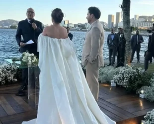 Ex-presidente da Câmara, Rodrigo Maia se casa com professora no Rio