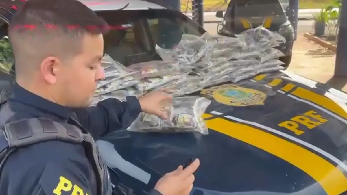 PRF apreende 31 kg de haxixe escondidos em caminhonete em Itumbiara