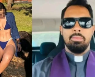 Padre é flagrado com fiel de baby doll, mas nega ter mantido relações sexuais com ela