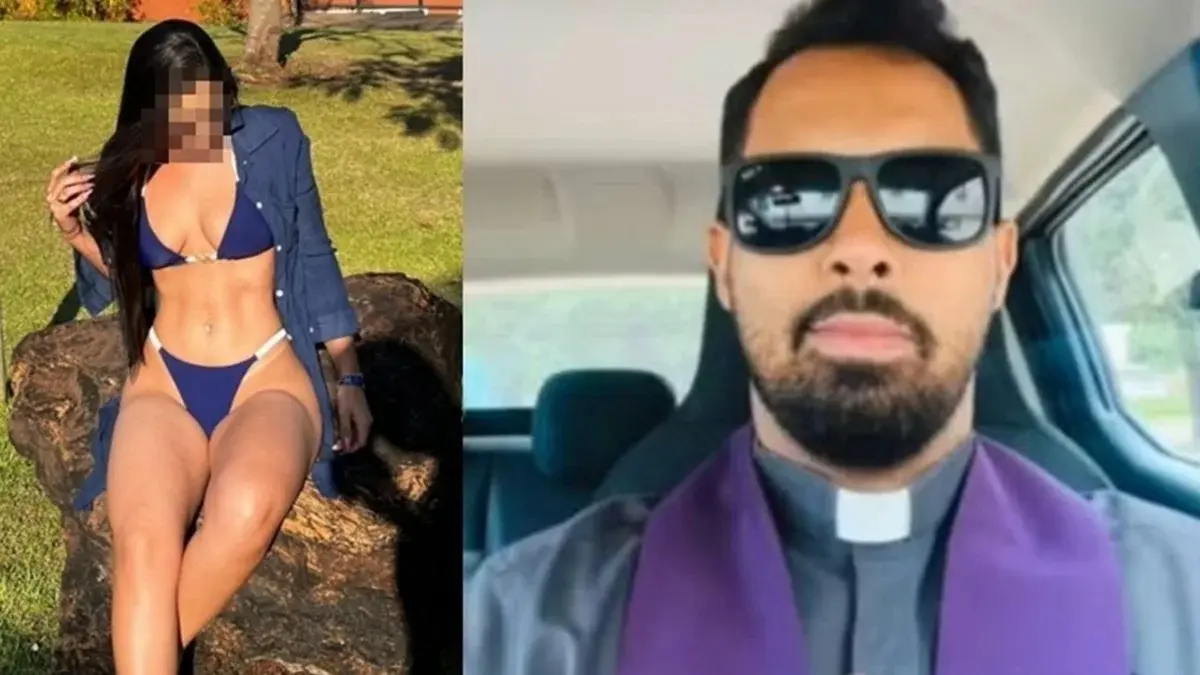 Padre é flagrado com fiel de baby doll, mas nega ter mantido relações sexuais com ela