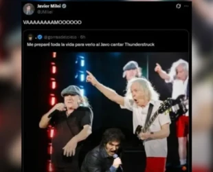 Milei cai em mentira e acredita que cantaria com AC/DC