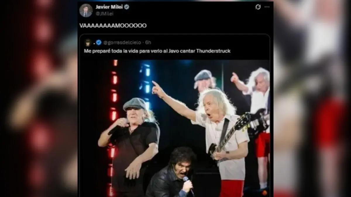 Milei cai em mentira e acredita que cantaria com AC/DC