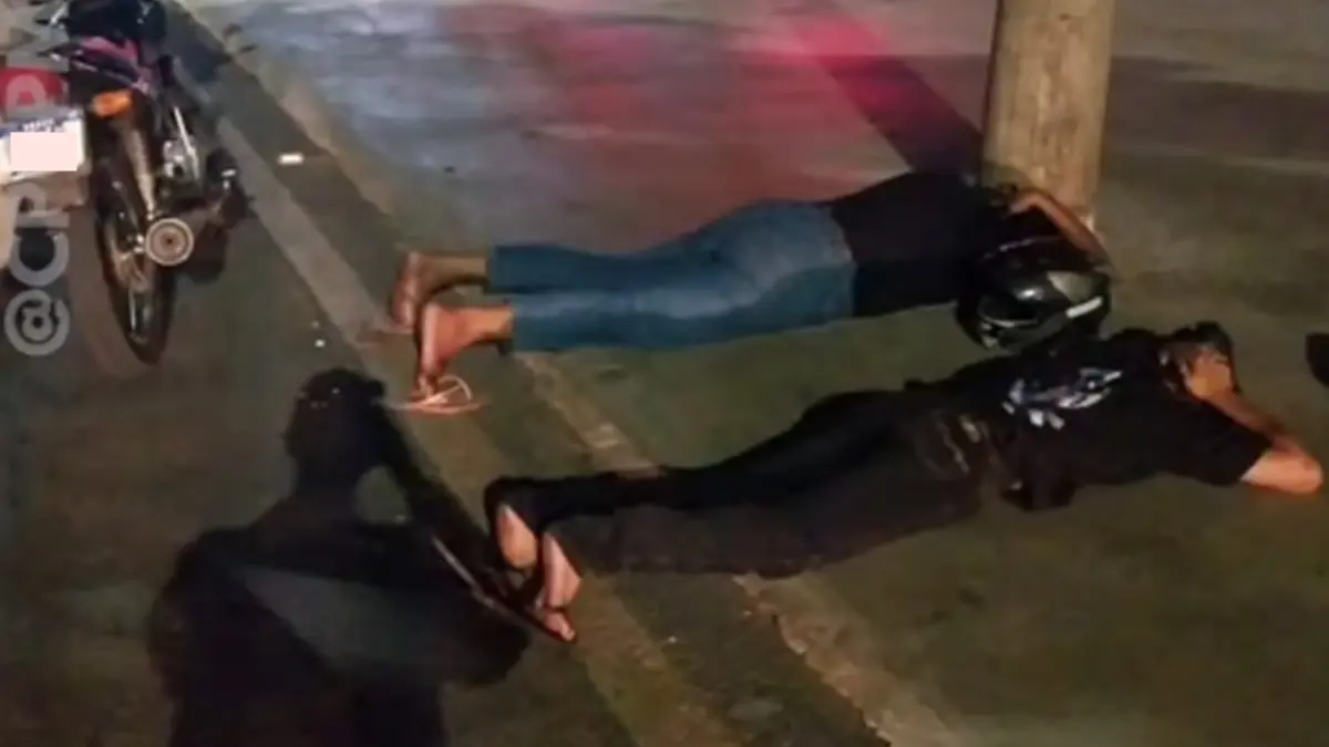 PM prende travesti e adolescente suspeitos de roubarem 4 pessoas em 24 horas, em Goiânia