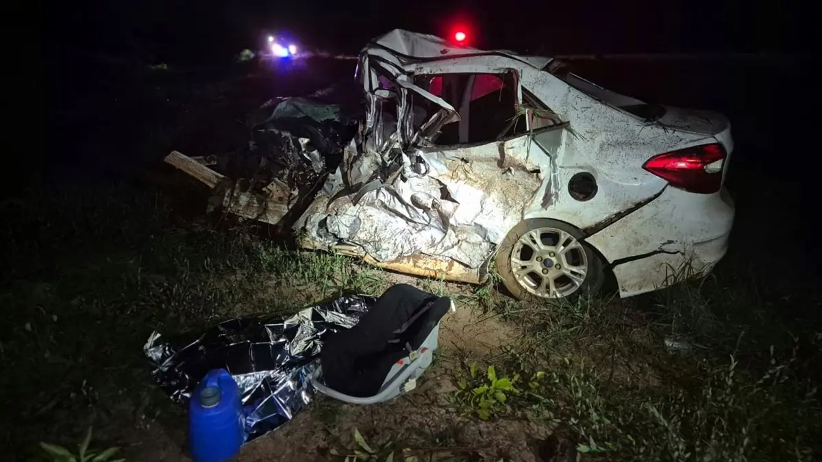 Colisão frontal deixa três mortos na BR-070, em Montes Claros de Goiás