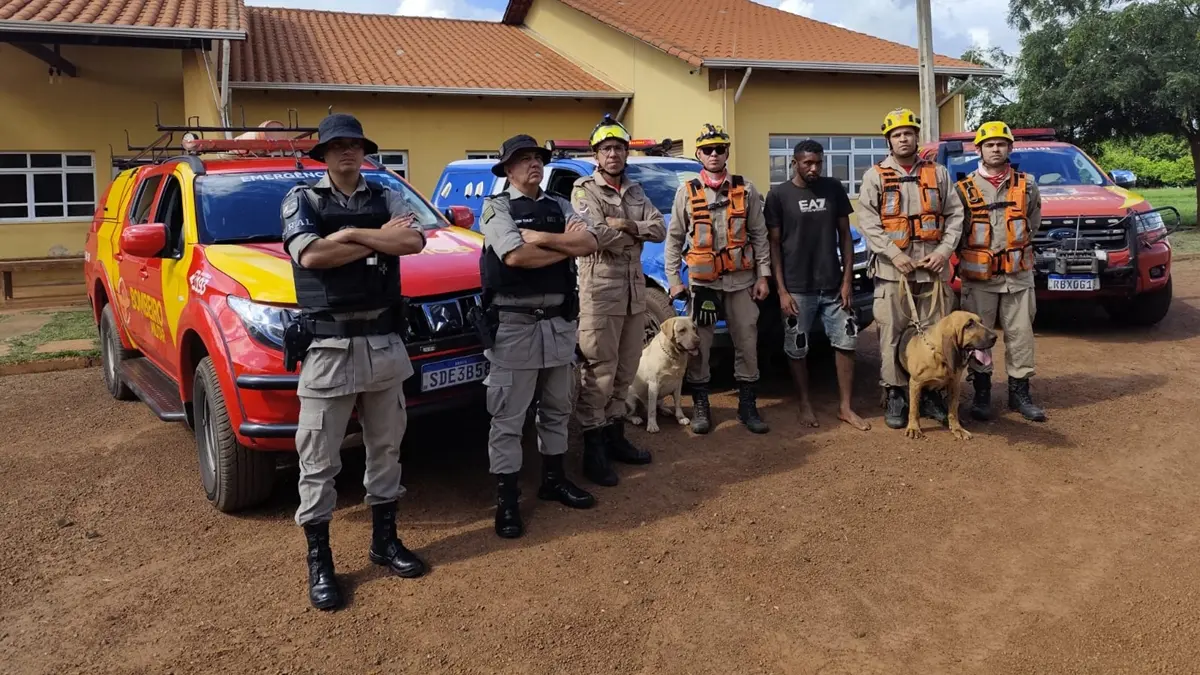 Bombeiros encontram homem desaparecido há 4 dias na zona rural de Caldas Novas; estava na lavoura e se alimentava de milho
