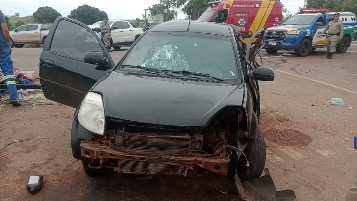 Mulher e bebê morrem durante acidente na zona rural de Nova Crixás