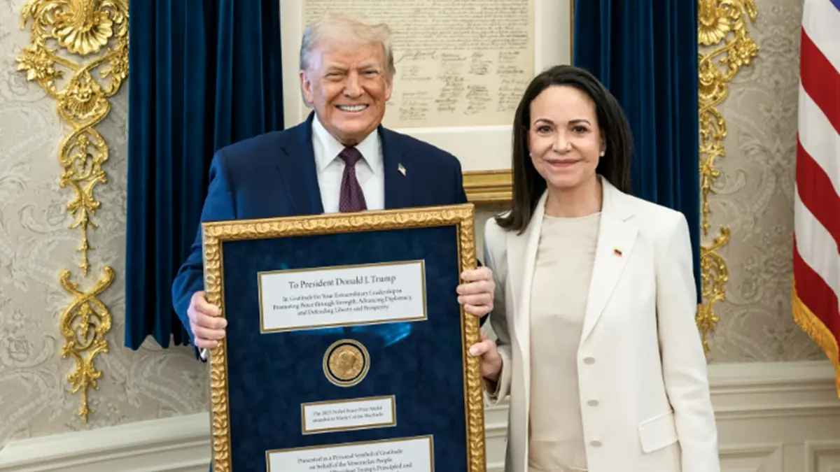 Trump aceita Nobel da Paz de María Corina