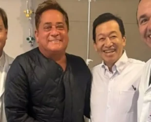 Leonardo passa por cirurgia no rosto em Goiânia