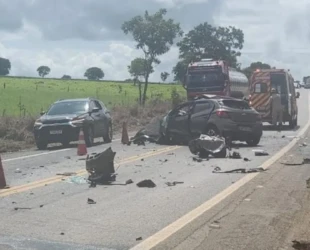 Duas pessoas morrem em acidente com quatro veículos em Bela Vista de Goiás