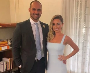 Esposa de Eduardo Bolsonaro diz que ele 'não está bem'