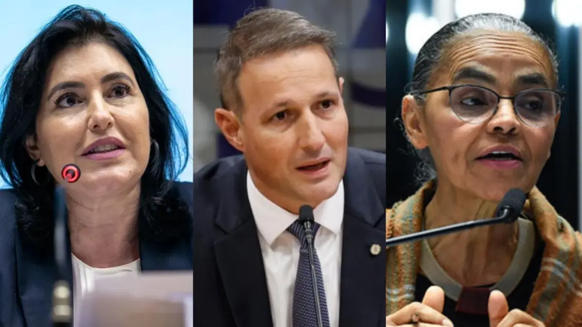 Simone Tebet, Marina Silve e Guilherme Derrite lideram disputa ao Senado em São Paulo