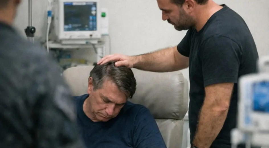 Carlos Bolsonaro diz que saiu 'destruído' do hospital após ver pai 'apagado' por remédios