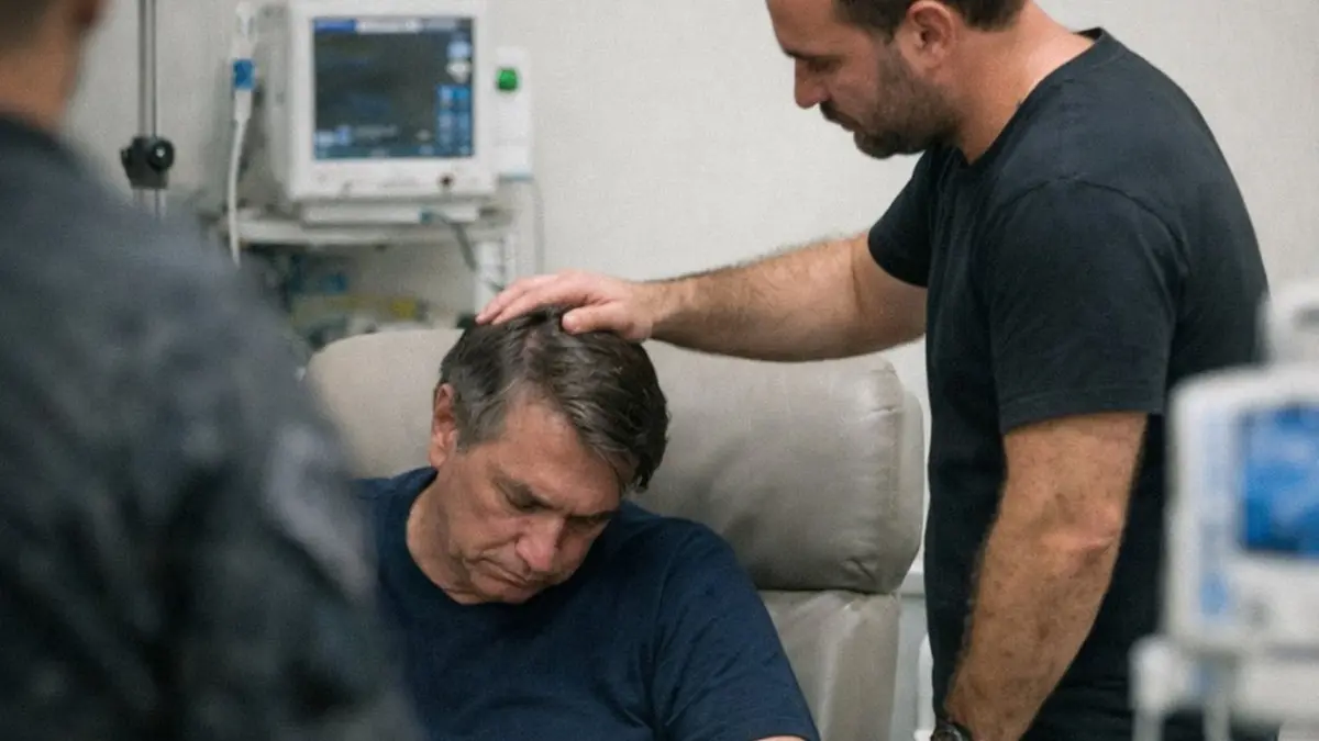 Carlos Bolsonaro diz que saiu 'destruído' do hospital após ver pai 'apagado' por remédios