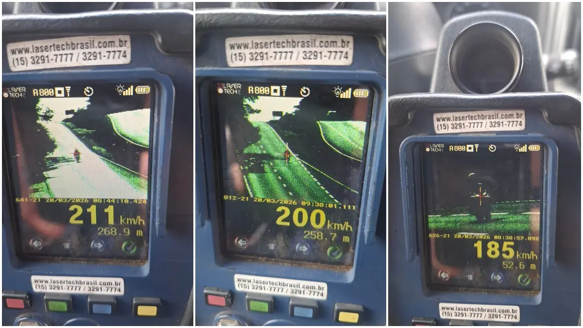 PRF registra mais de 3 mil flagrantes de excesso de velocidade durante o MotoGP; mais alto foi 211 km/h