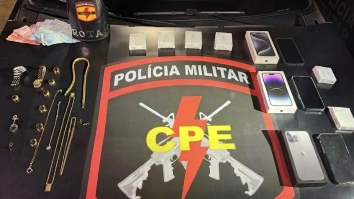 PM prende suspeitos de furto a joalheria em Goiânia com apoio de inteligência artificial