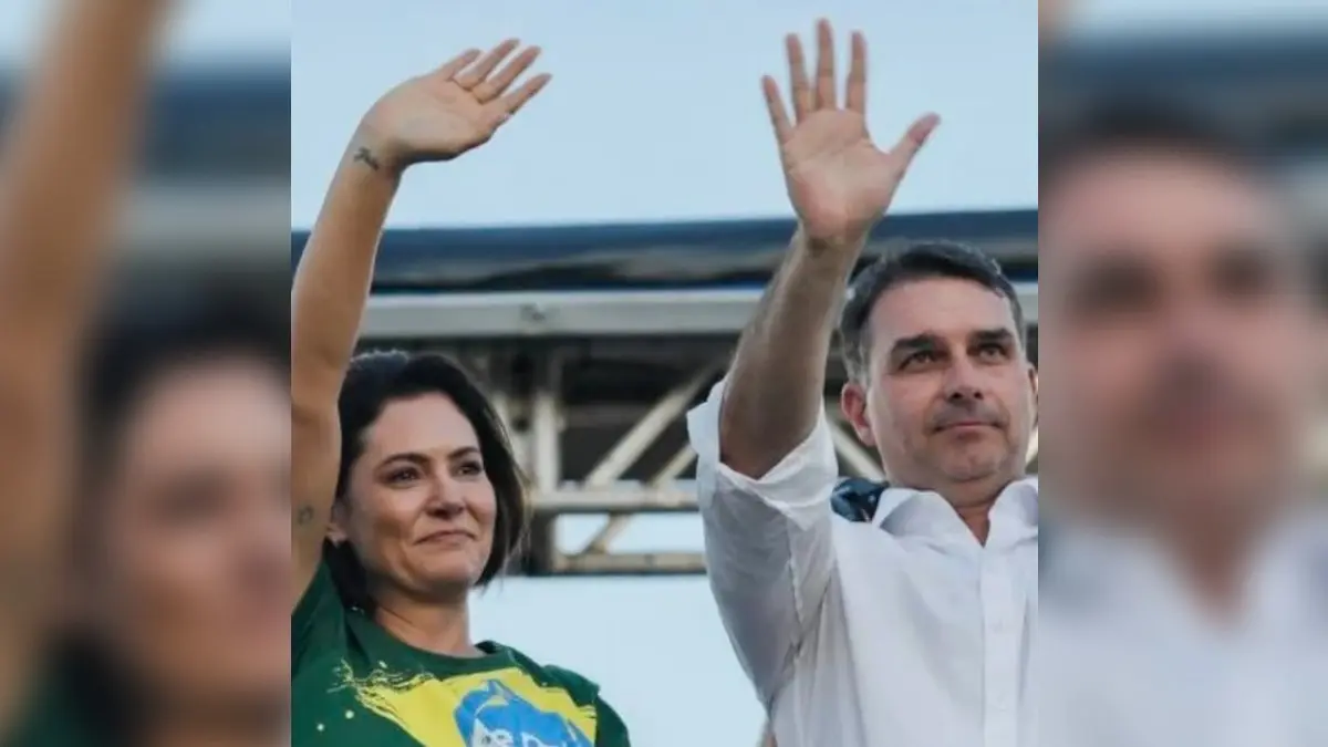 Michelle aceita desculpas de Flávio Bolsonaro: 'Sentar e conversar'