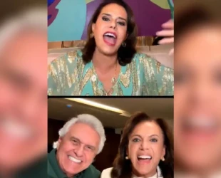 Narcisa faz live com Gracinha com participação de Caiado