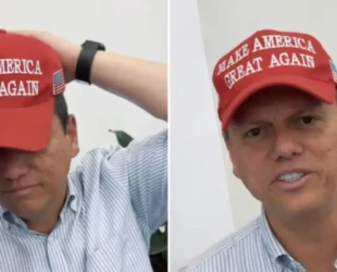 Tarcísio diz que não usaria boné de Trump novamente