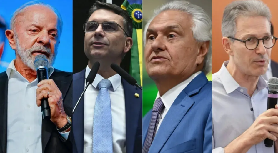 Lula tem empate técnico no 2º turno com Flávio, Caiado e Zema, diz pesquisa
