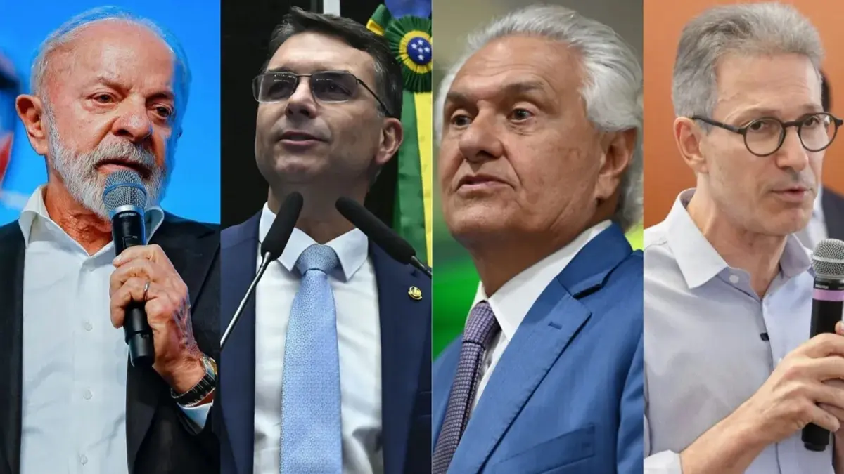 Lula tem empate técnico no 2º turno com Flávio, Caiado e Zema, diz pesquisa