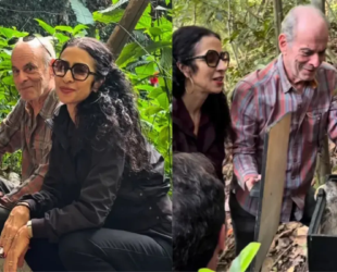 Ney Matogrosso e Marisa Monte soltam bicho-preguiça no sítio do cantor após reabilitação do animal