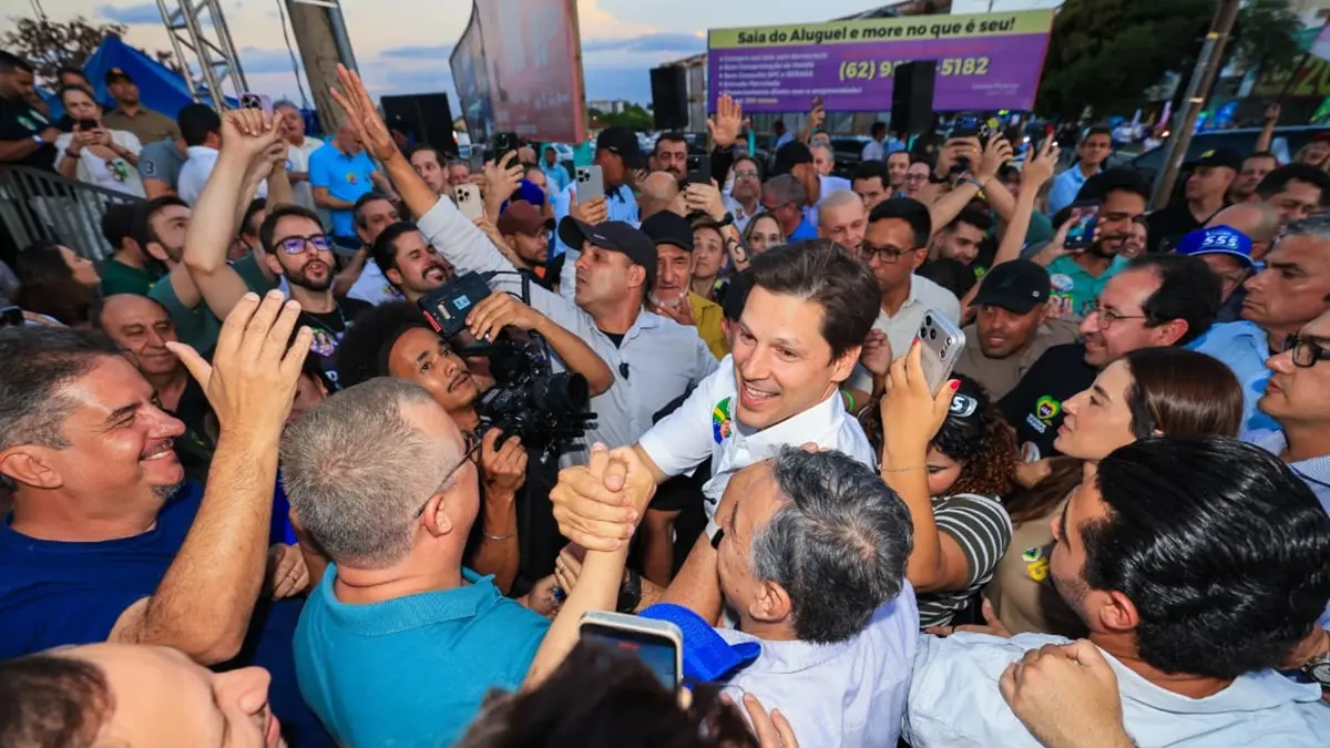 Daniel tem 50,6% de votos válidos e pode vencer no 1º turno, diz Goiás Pesquisas